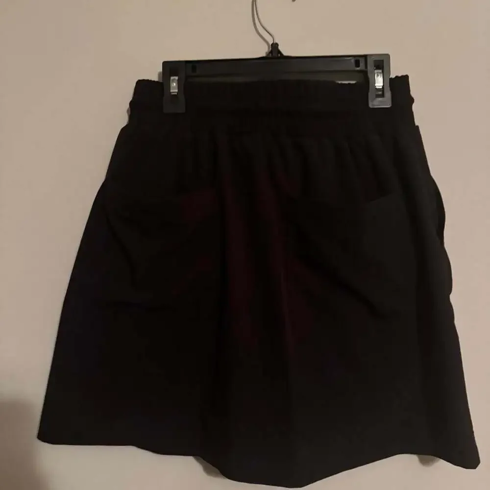 Lou & Grey Black Drawstring Athletic Skort